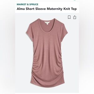 Market & Spruce Maternity Shortsleeved Shirt Size Small